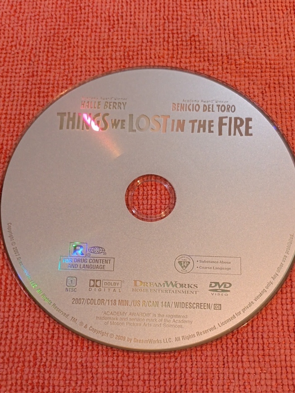 2/$12 Things We Lost in the Fire DVD *NO CASE*
